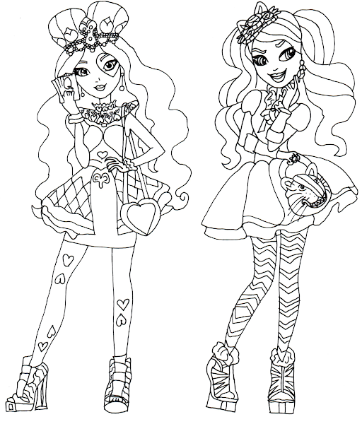 Lizzie Ever After High Coloring Pages