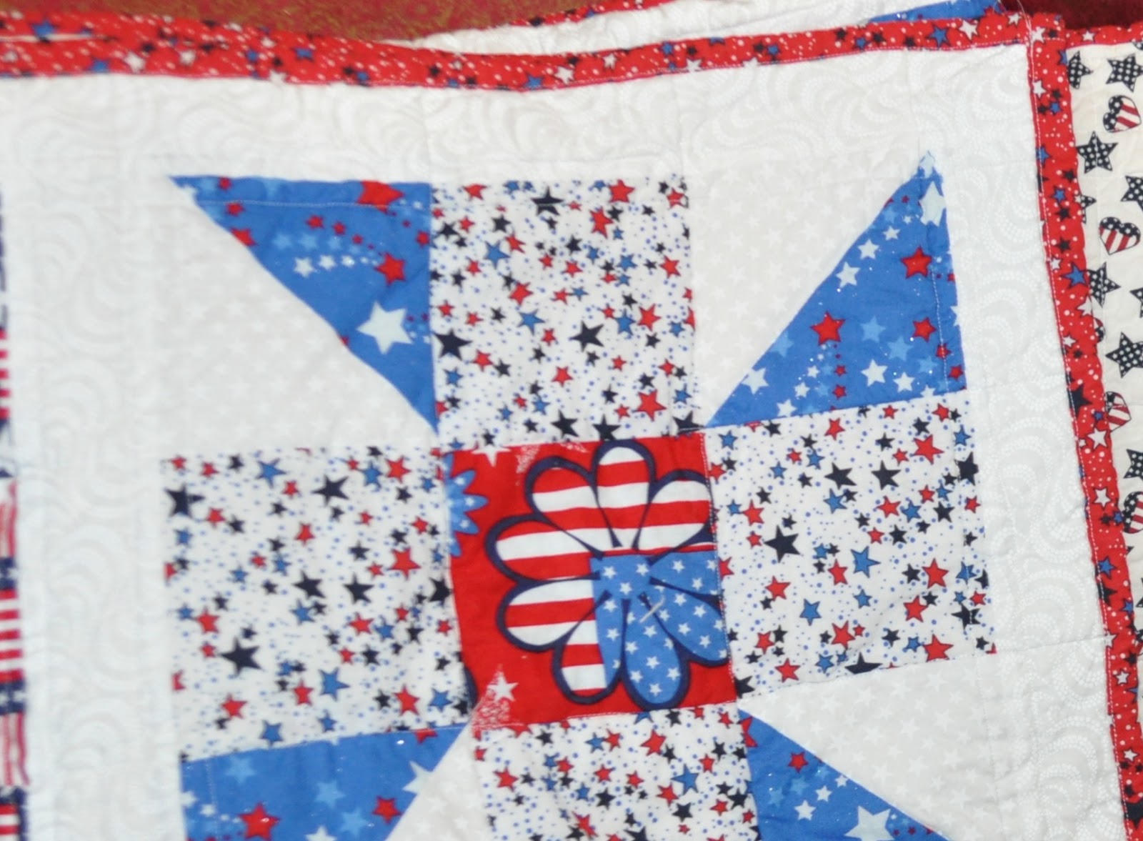 Richard and Tanya Quilts Red, White & Blue Sampler