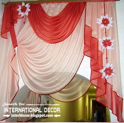 Red And White Kitchen Curtains Small Window Curtains Curtain
