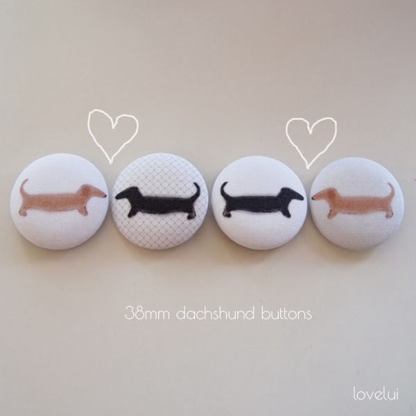  dachshund buttons lovelui
