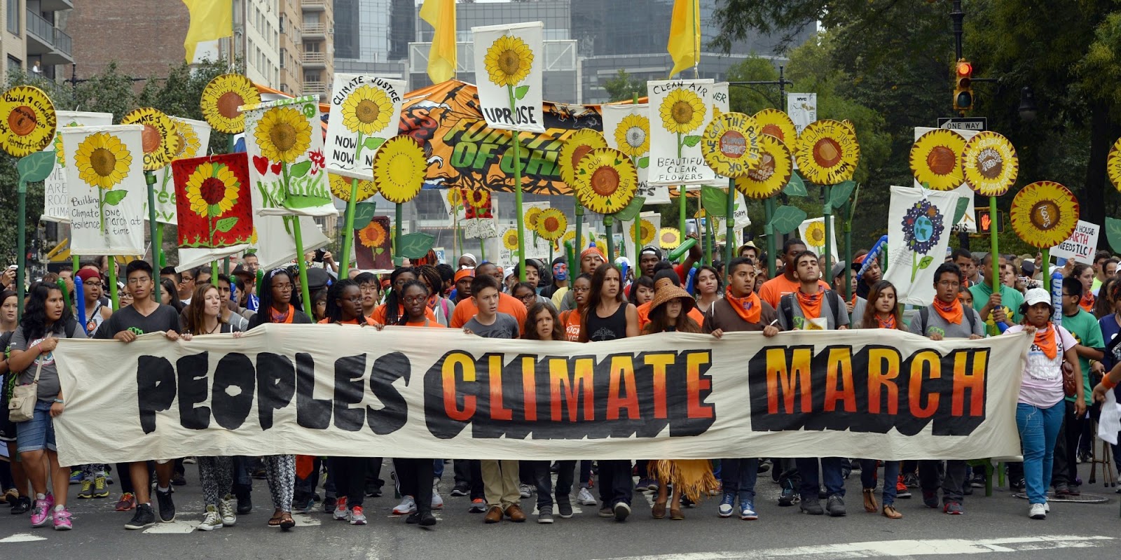People's Climate March, NYC, September 21 2014.