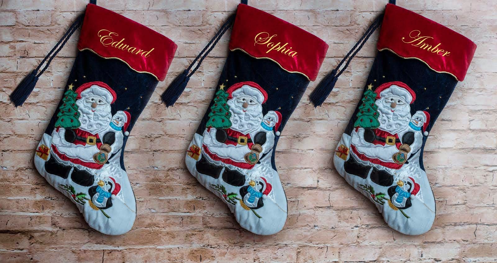 large personalised christmas stocking uk