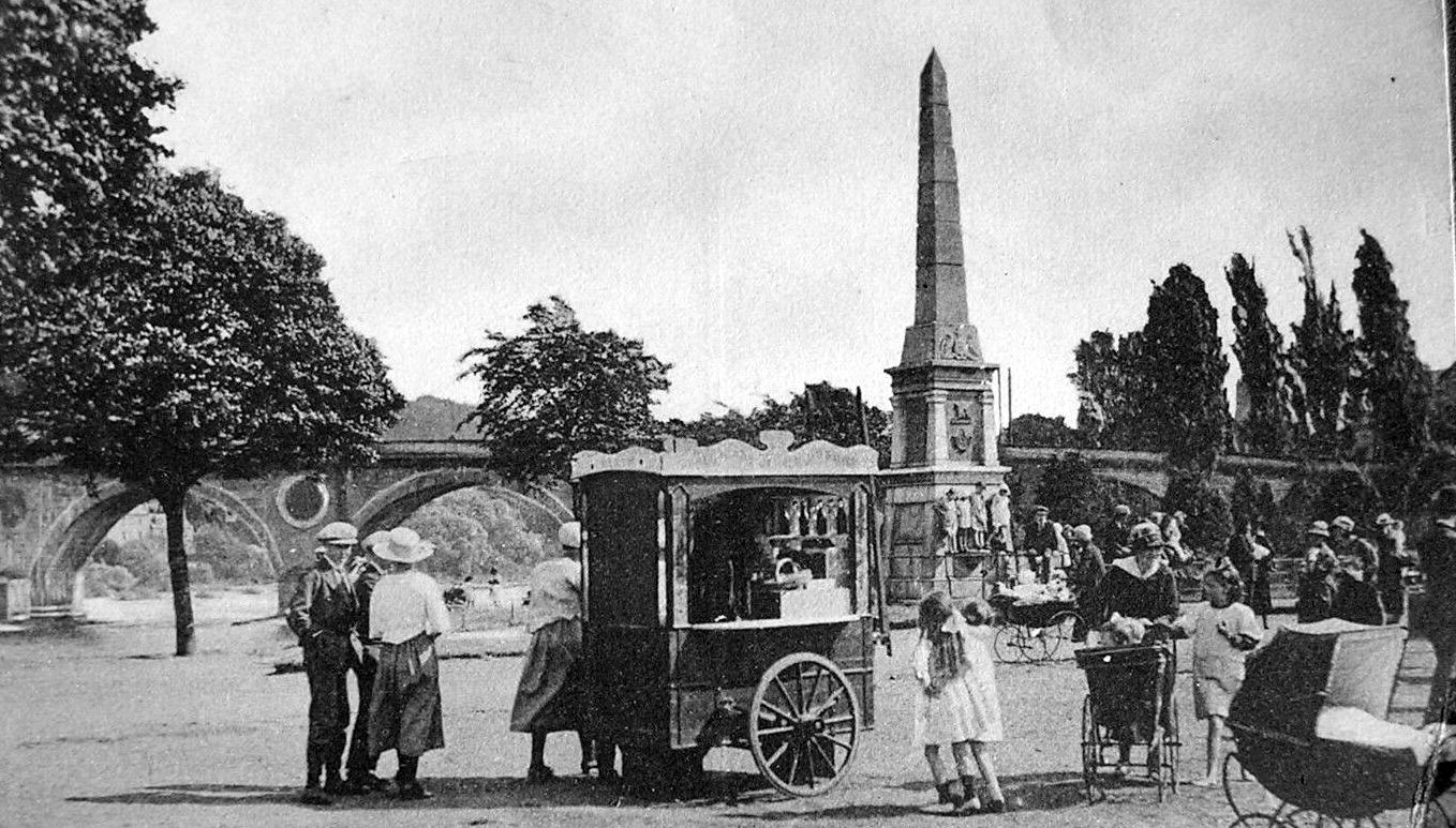Tour Scotland Photographs Old Photograph Ice Cream Cart North Inch