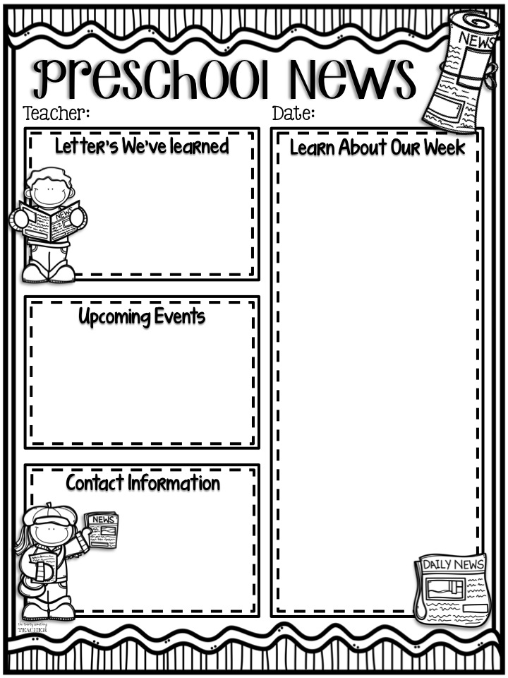 editable classroom newsletter template selo l ink co