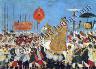 Raja Tuljaji riding in procession Raja Tuljaji riding in procession