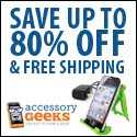 Save up to 80% + free shipping when you buy Geek Accessories