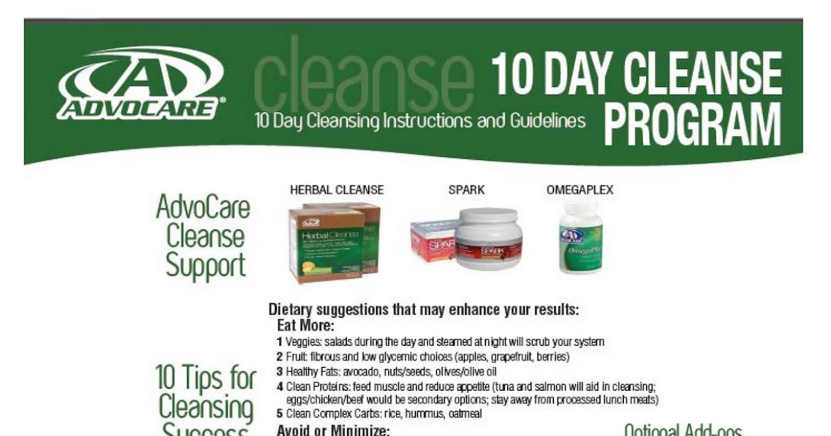 Spark the Dream Herbal Cleanse Instructions