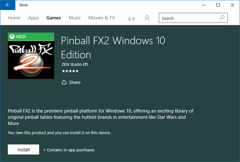 Windows Admin Center: Pinball FX2 Windows 10 Edition is available