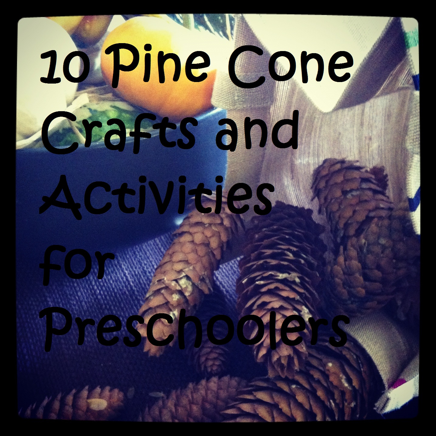 Handmade by CJ: Pine Cone Crafts and Activities for Preschoolers