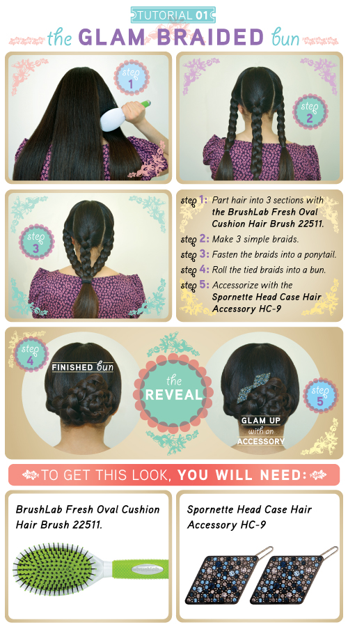 Tutorial 01 The Glam Braided Bun The Brushlover's Blog
