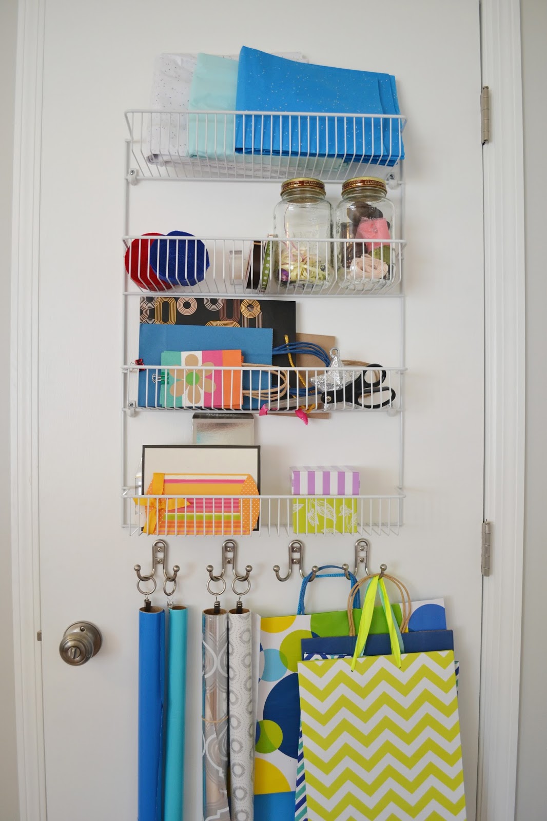 Dwelling Cents Gift Wrap Organization