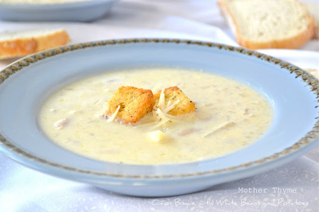 Onion Bisque with White Beans and Potatoes Onion Bisque with White Beans and Potatoes