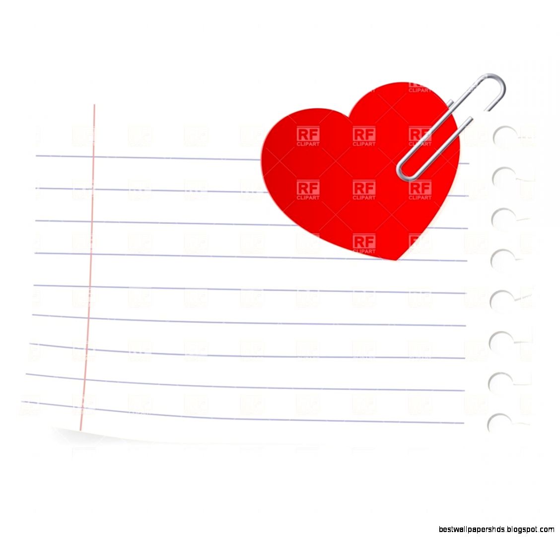 Love letter exercise book sheet with attached paper heart 8293 Love letter exercise book sheet with attached paper heart 8293