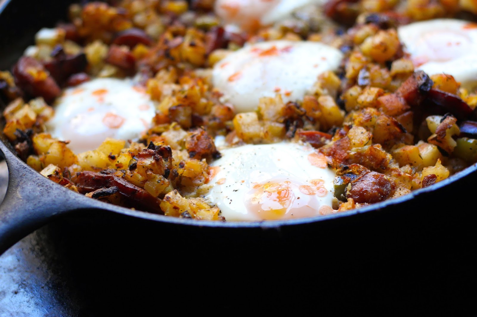 Diddles and Dumplings Hubby's Cajun Breakfast Skillet