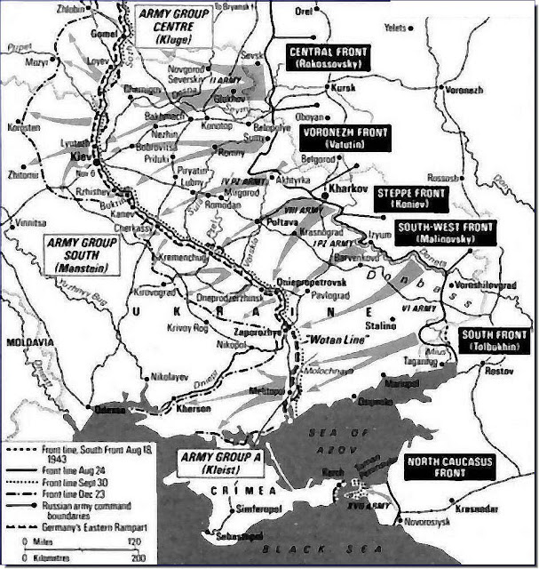 Red Army Advances to Kiev Isolates  Crimea August 18 - December 23, 1943