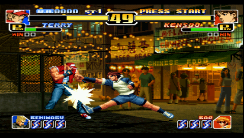 the king of fighters 99 psp