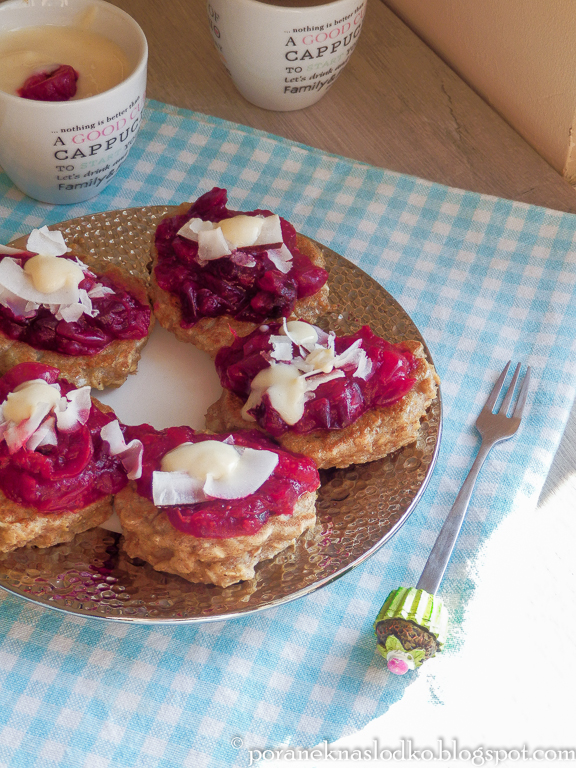Placuszki owsiane z żurawiną! Poranek na słodko przepisy