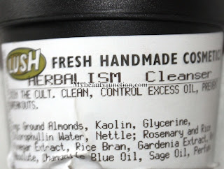 Lush Herbalism face cleanser review, use, photos