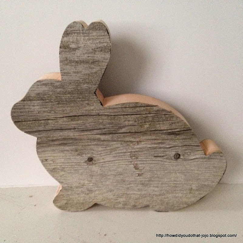 How'd You Do That? BARN WOOD BUNNY FOR THE PORCH