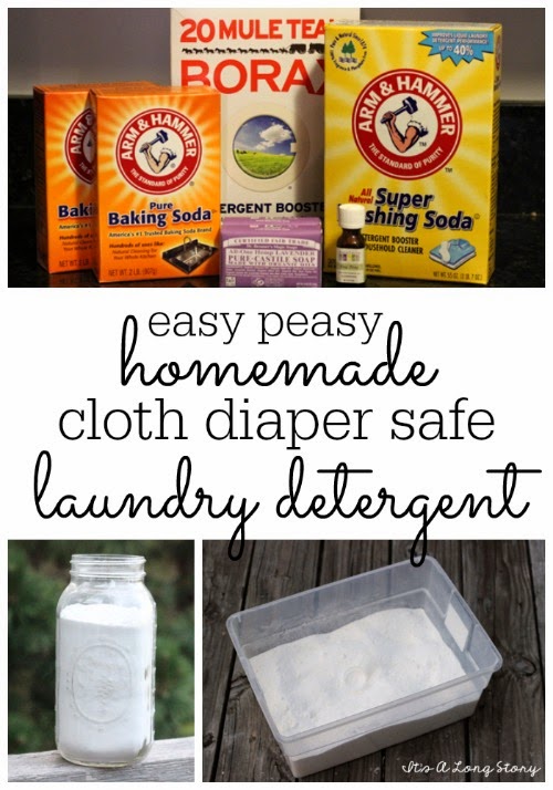 It's a Long Story Easy Peasy DIY Cloth Diaper Safe Laundry Detergent