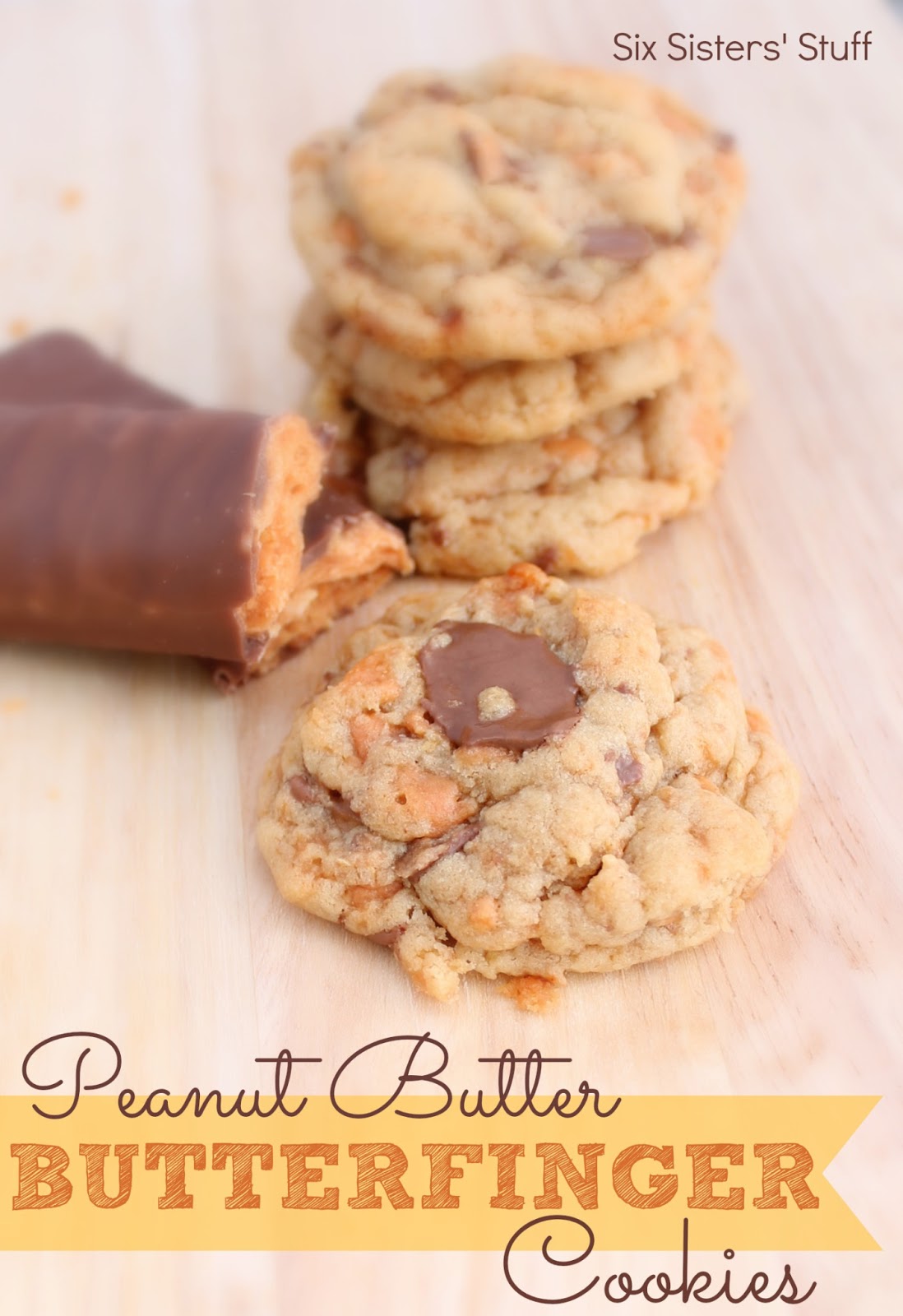 Peanut Butter Butterfinger Cookies Recipe (With Truvia Baking Blend