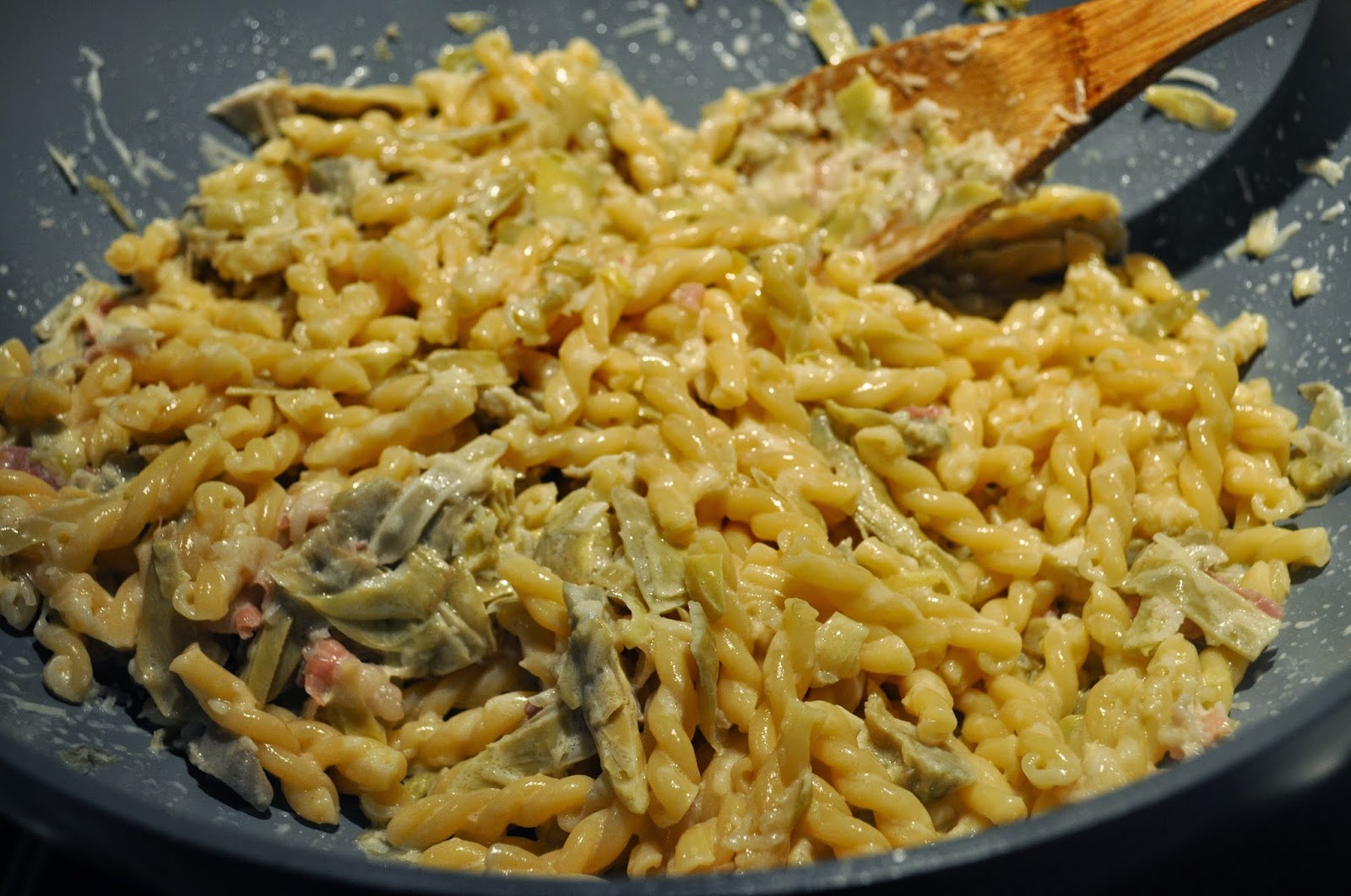 Cooking with Manuela Pasta with Artichokes and Pancetta