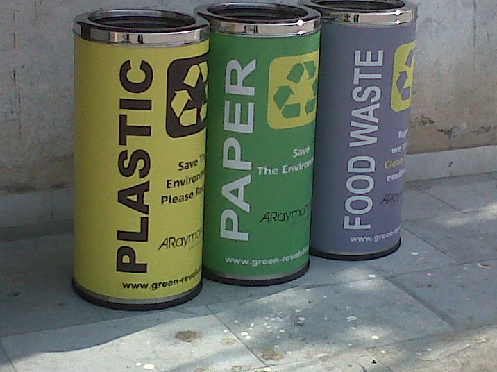 Green Revolution Color Coded Dustbins to Segregate the waste