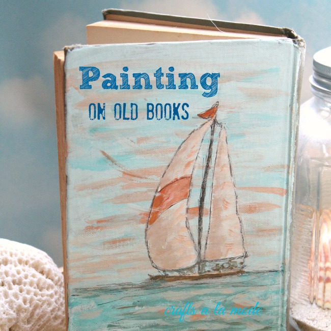How to paint on an Old Book with Acrylic Paints