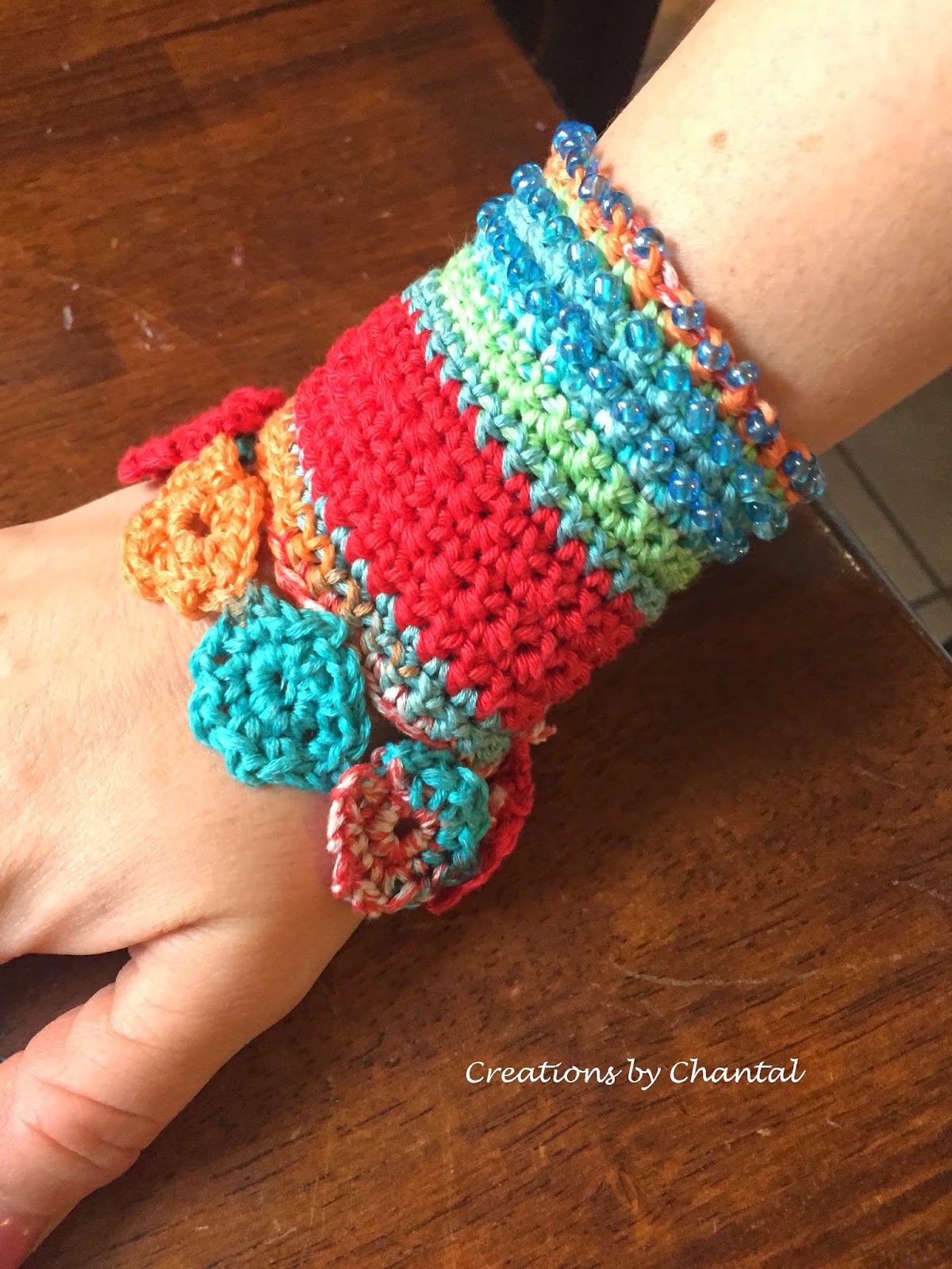 Wishblooms: Bohemian Crochet Bracelet