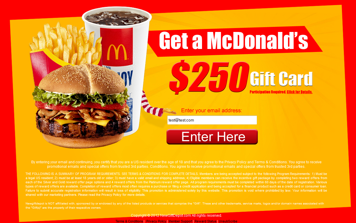 McDonald's Vouchers