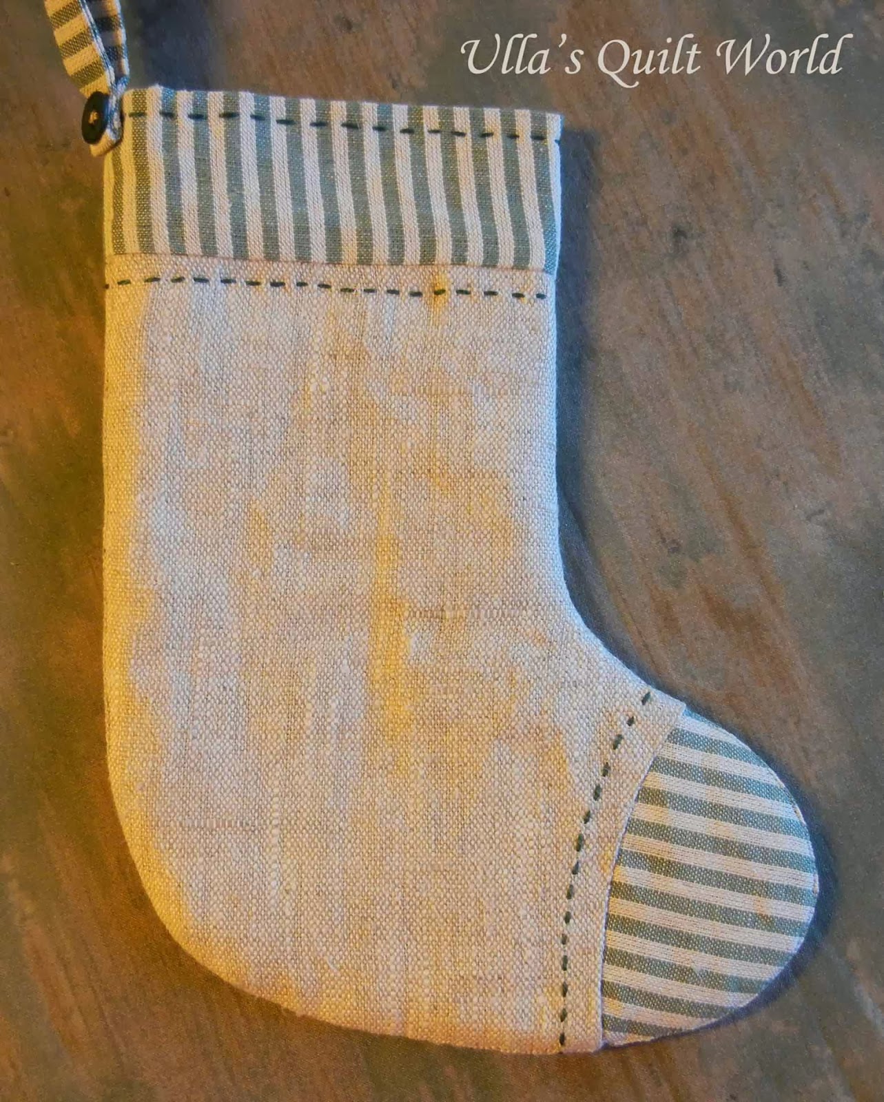 Ulla's Quilt World Christmas sock quilt