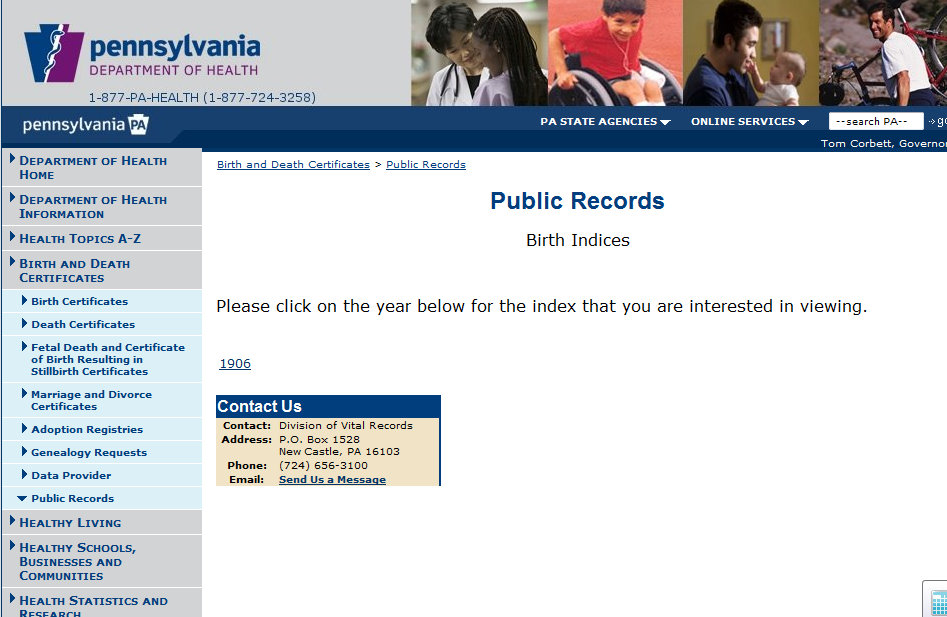 My Ancestors and Me Pennsylvania Certificates Online Tuesday's Tip