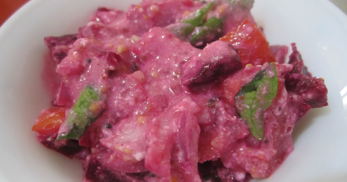 All Marathi Recipes Beetroot Salad / Beetachi Dahyatil Koshimbir