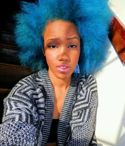 Glitzycoilz Color Jam Huckleberry Blue Natural Hair A Manic