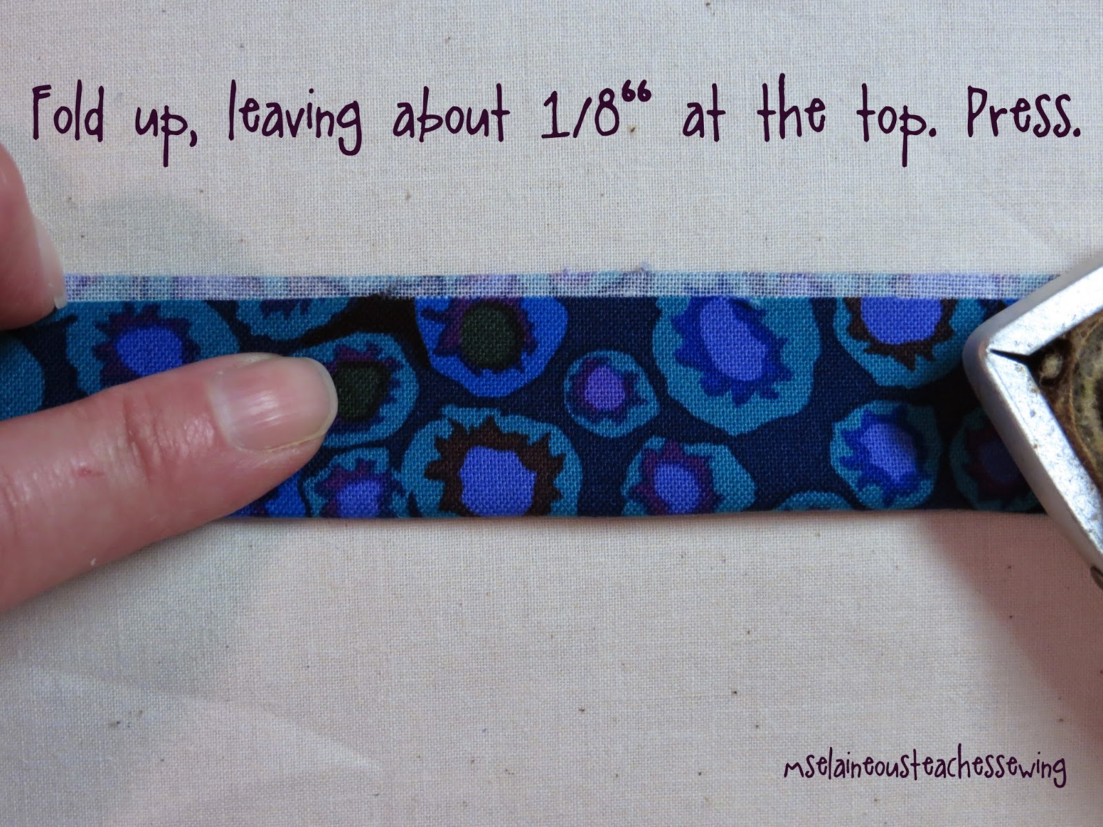 Ms. Elaineous Teaches Sewing How to Make Extra Wide Double Fold Bias Tape