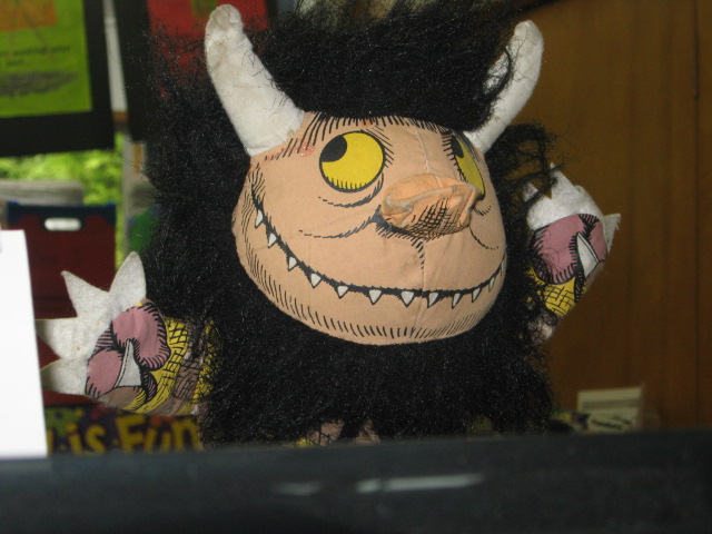 Our classroom puppet - Carol( the wild thing)