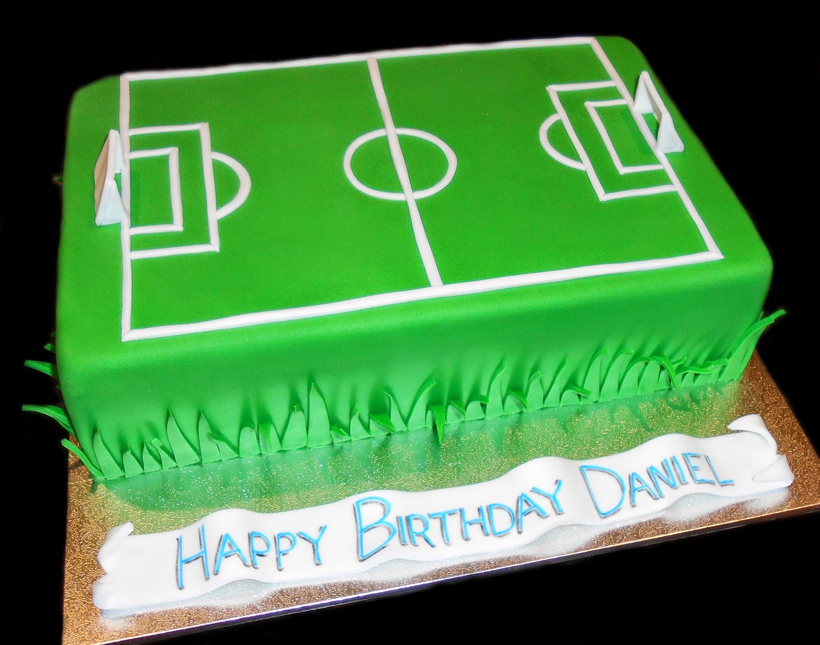 Nada's cakes Soccer Field Birthday Cake by Nada's Cakes Canberra