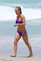 Hayden Panettiere in bikini at Miami beach