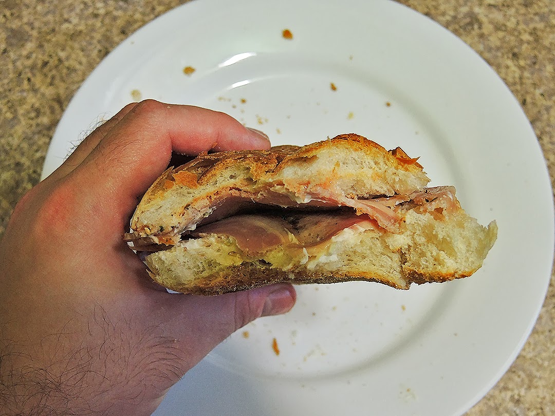 The Shit I Eat Sandwich with Mayo, RedHot Sauce and