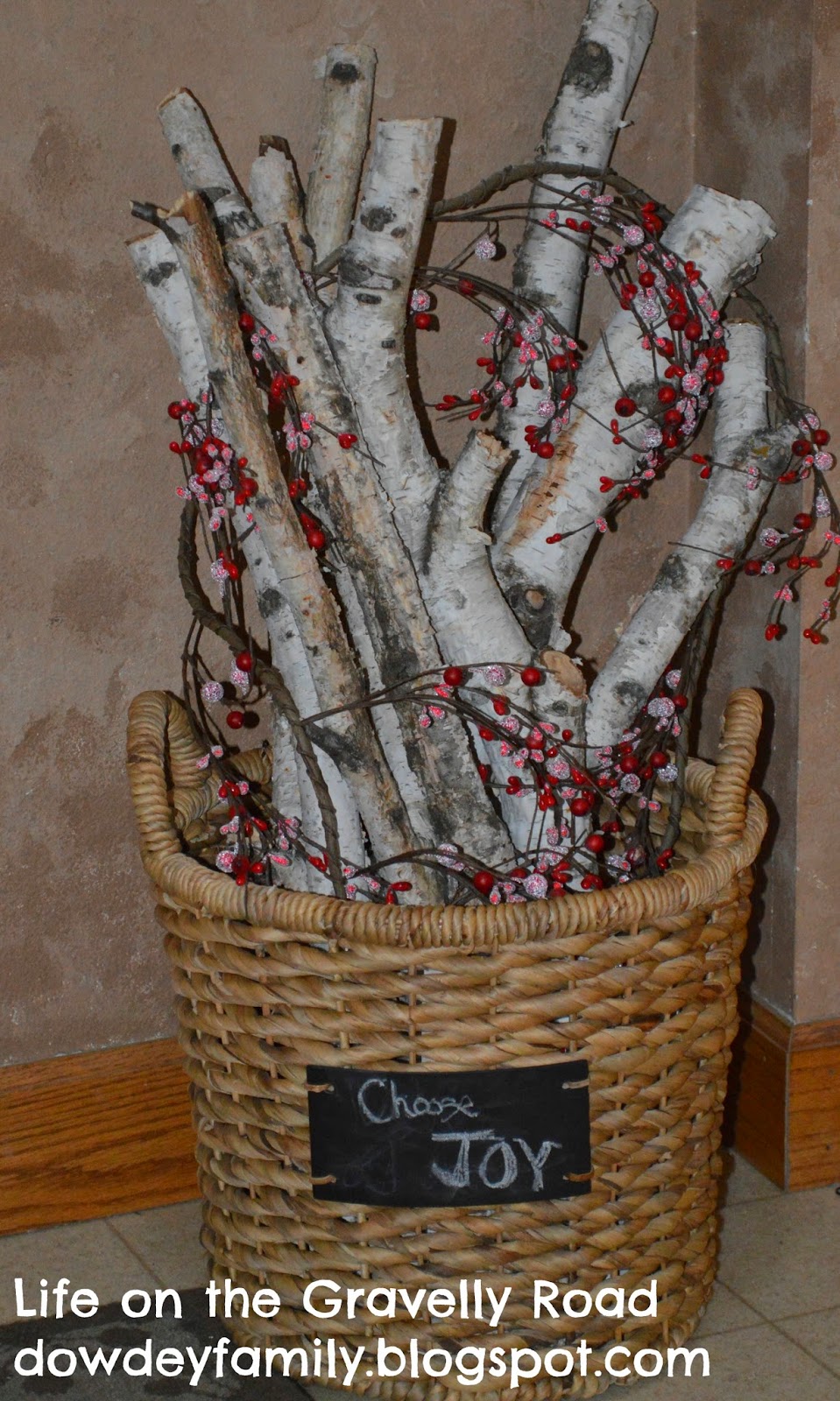 decor with birch branches