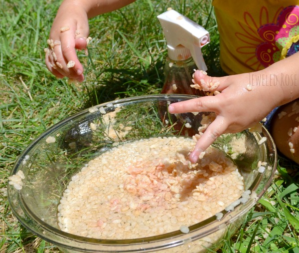 Popping Rice Sensory Play Growing A Jeweled Rose