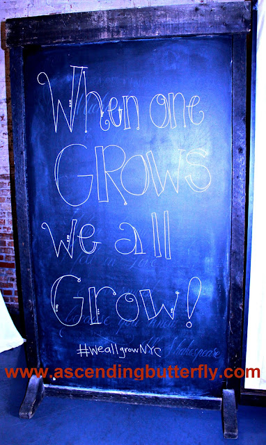 When One Grows We All Grow Sign at #WeAllGrowNYC