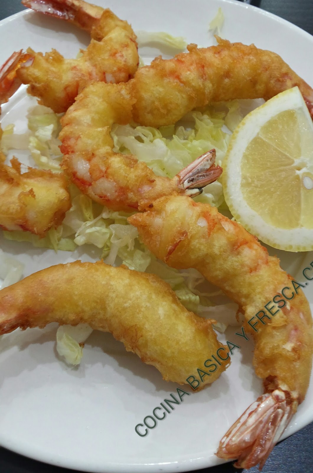 Cocina Basica y Fresca GAMBAS EN TEMPURA CBF