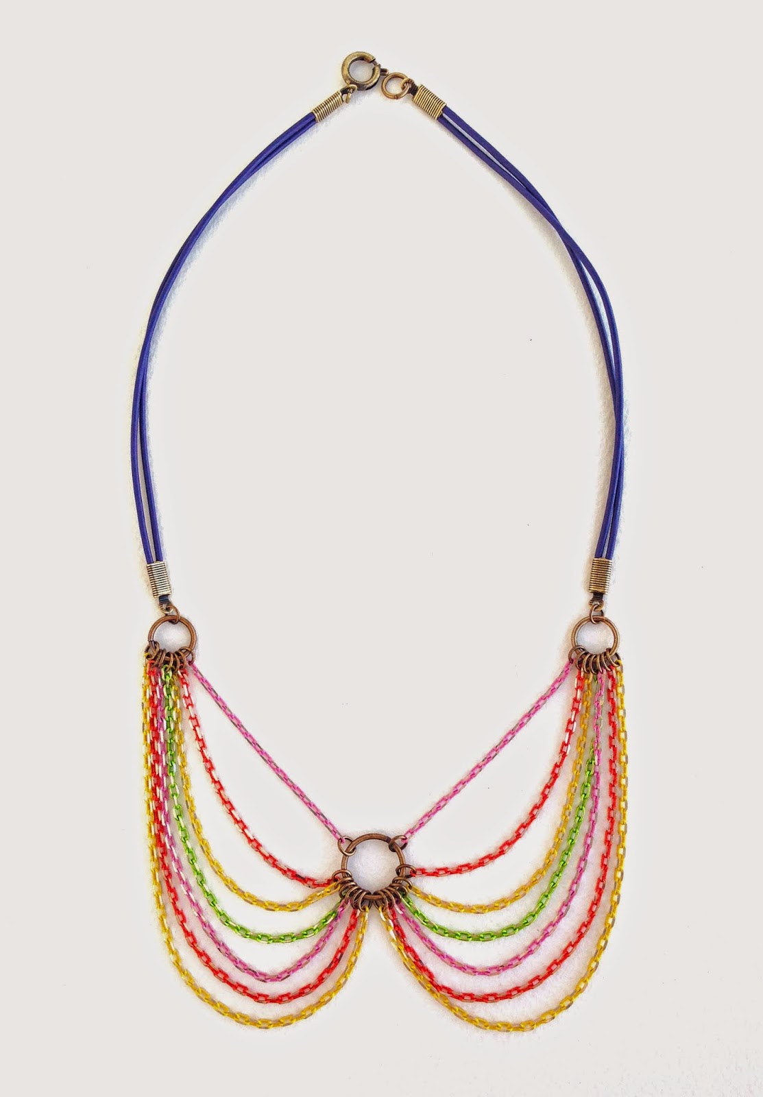 Erin Siegel Jewelry Color Chain Collar Necklace DIY TUTORIAL
