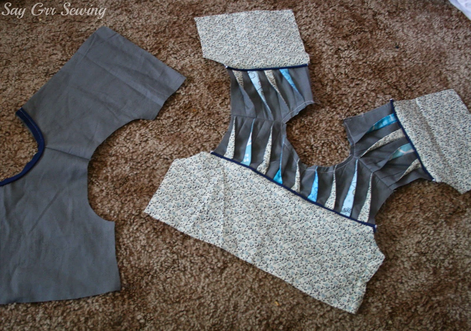 Say Grr Sewing Inserting UnLined Sleeves In A Lined Bodice Tutorial