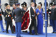 . de Johanniter Orde van Nederland opgespeld en die van de Orde van de . (inauguration king willem alexander )