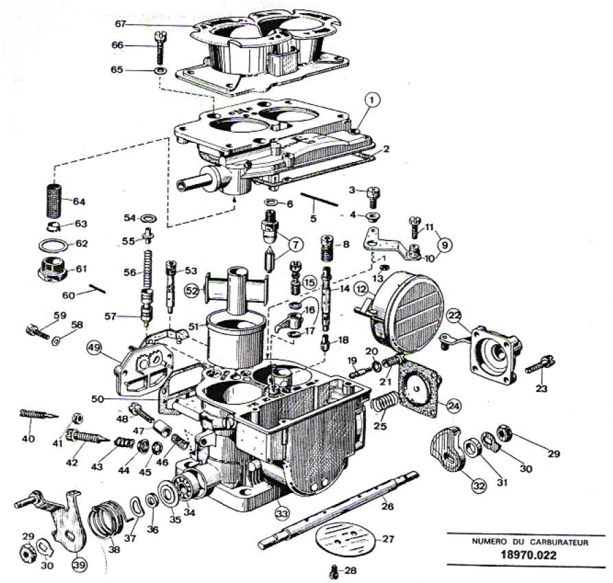 The er 42 DCNF Carburetor on the Citroen SM The Car Hobby
