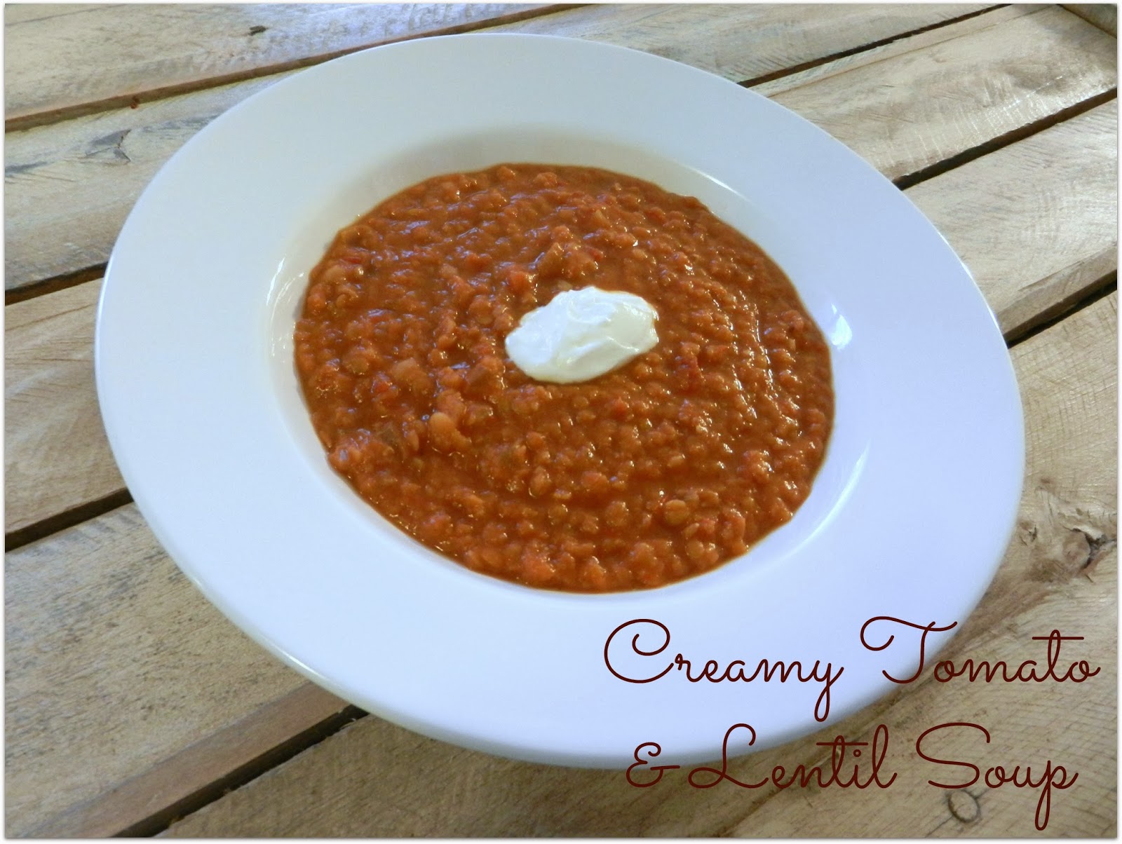A Busy Mom's Slow Cooker Adventures Creamy Tomato and Lentil Soup