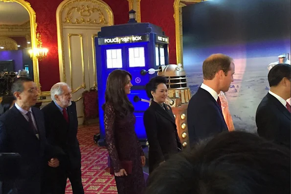 Kate Middleton attends a BAFTA presentation with Chinese President Xi Jinping at Lancaster House