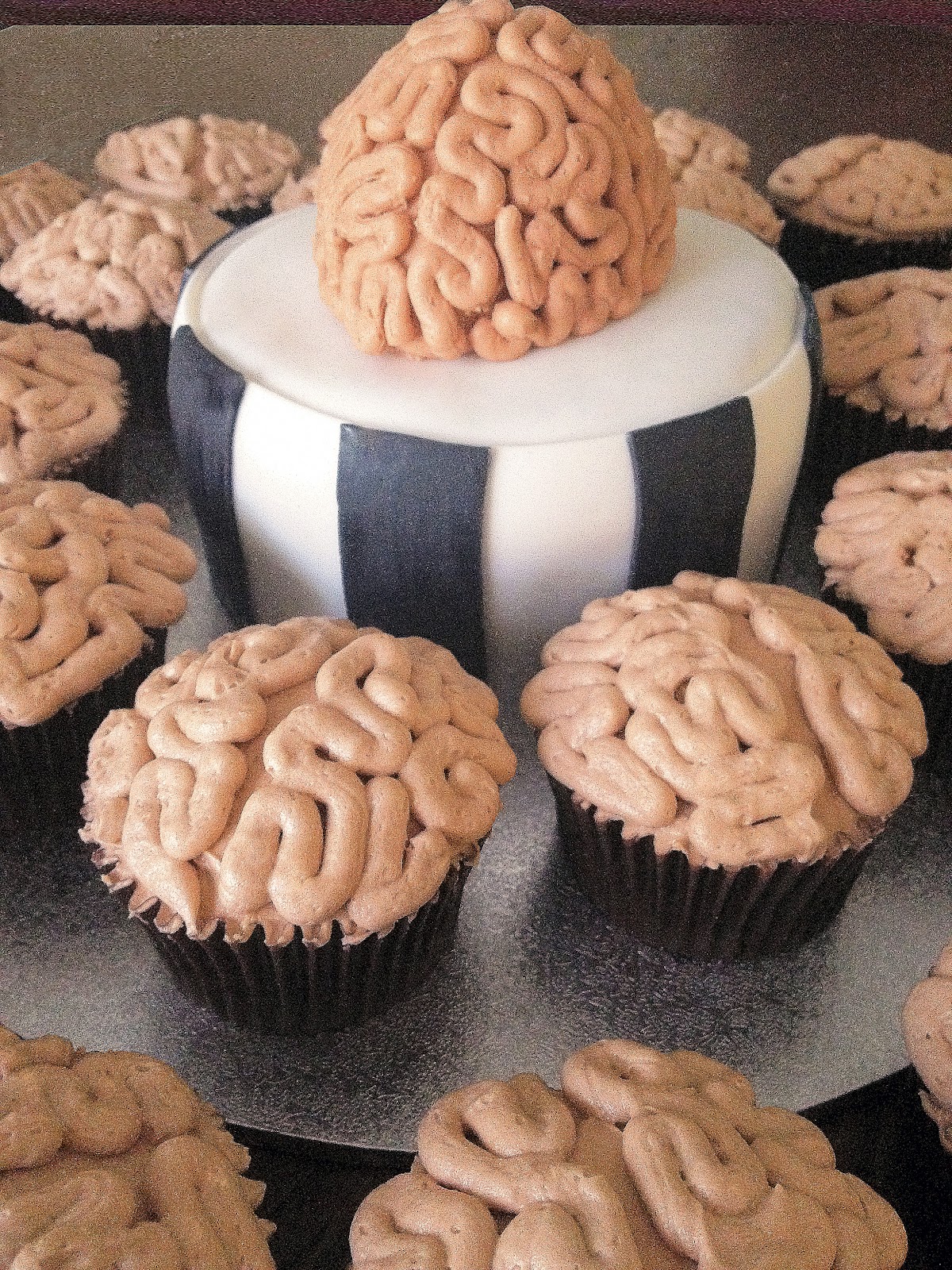 top the cupcake Cupcakes = Brain food